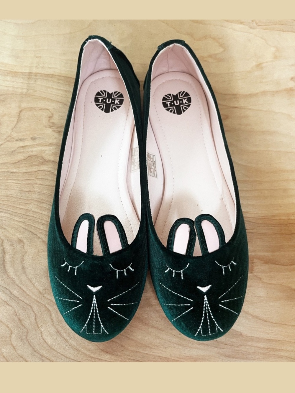 TUK Bunny Ballet Flats W Size 9/